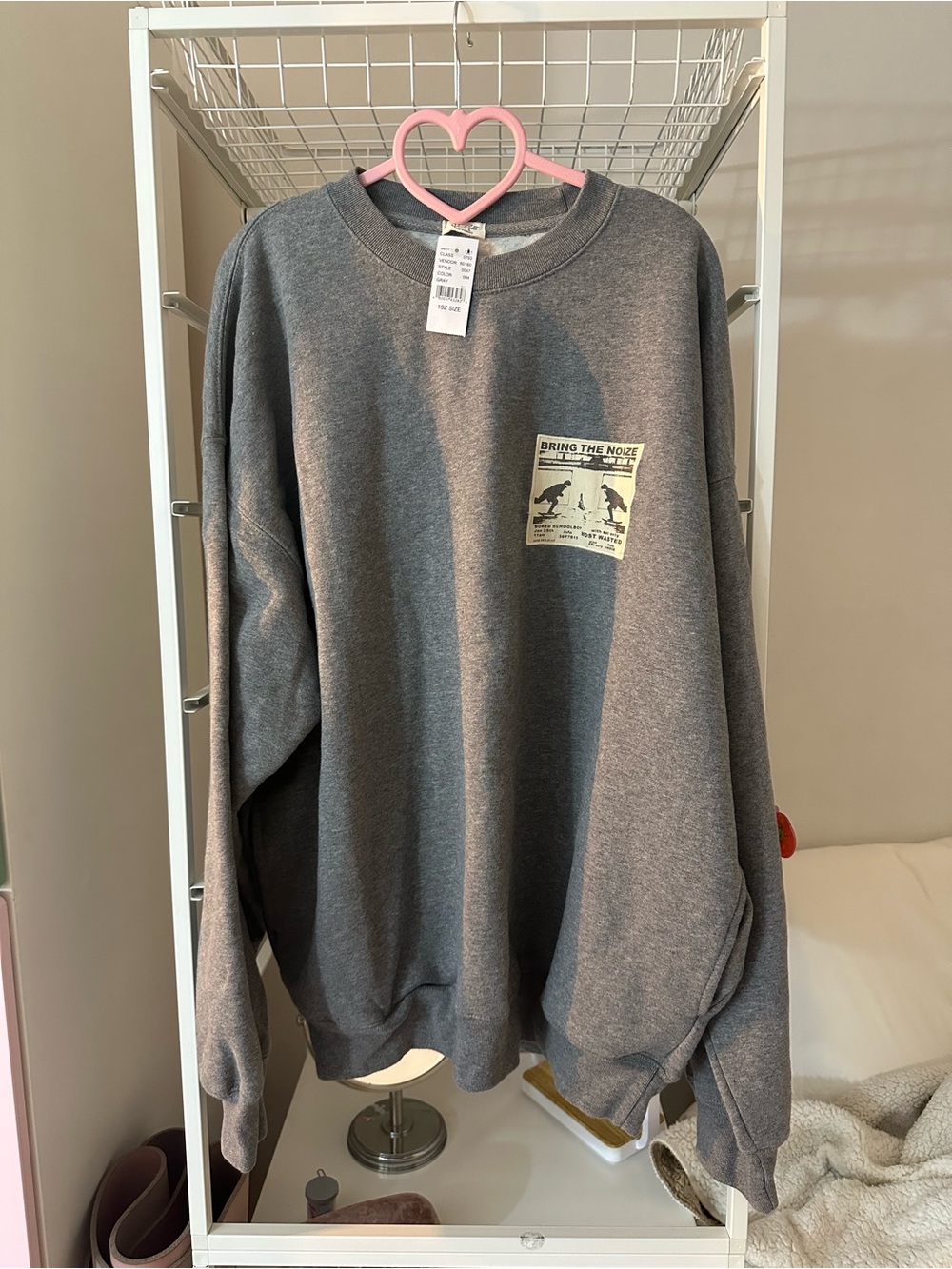 John Galt Grey Crewneck Sweatshirt - Casual Comfort